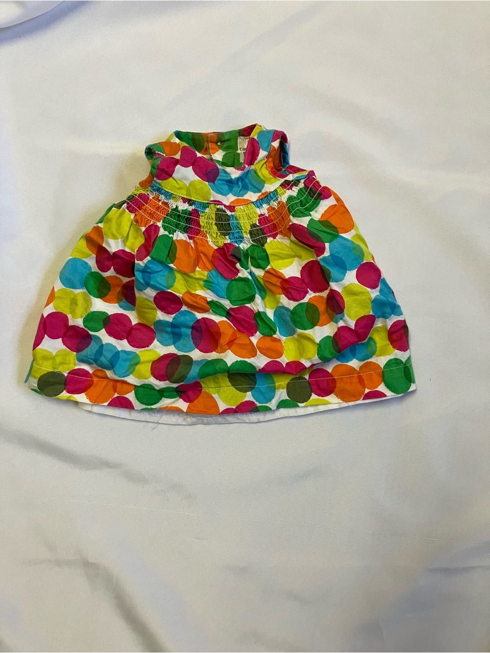 Carter's Multicolor Polka Dot Smocked Baby dress